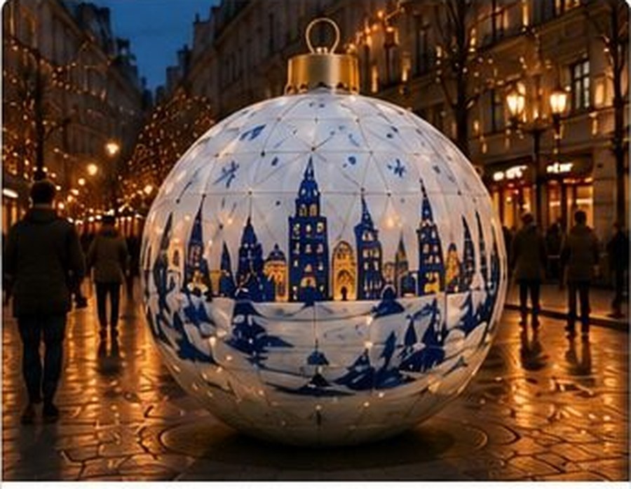Шар «Зимний город»